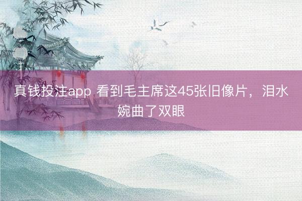 真钱投注app 看到毛主席这45张旧像片，泪水婉曲了双眼